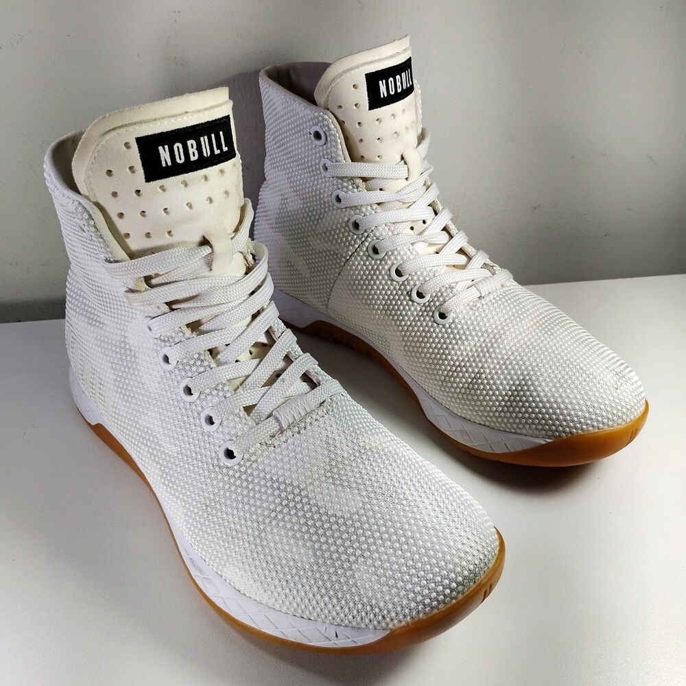 Nobull High-Top Trainer Men's 7.5 / Women's 9 White Gum Training Shoes